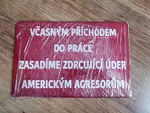 Plechová cedule - o1567