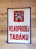 Smaltová cedule VELKOPRODEJ TABÁKU - o1836