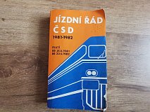 Jízdní řád ČSD 1981 - 1982 - o2287
