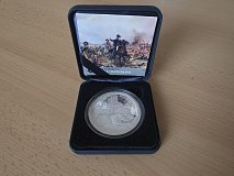 Stříbrná mince Bitva u Waterloo PROOF - o2638