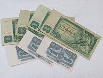 Bankovky 100 Korun a 3 Koruny - CS449